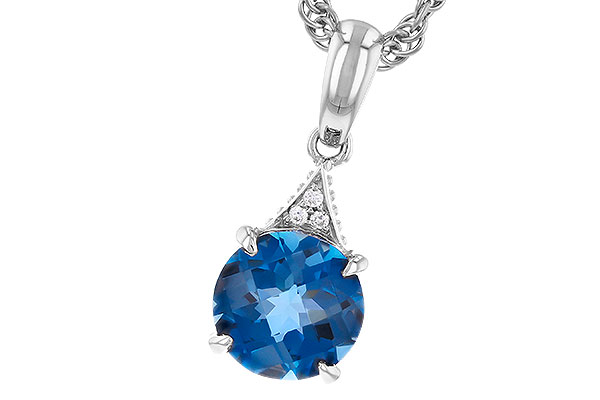 L328-95578: NECK 1.60 LONDON BLUE TOPAZ 1.61 TGW (7MM RD)