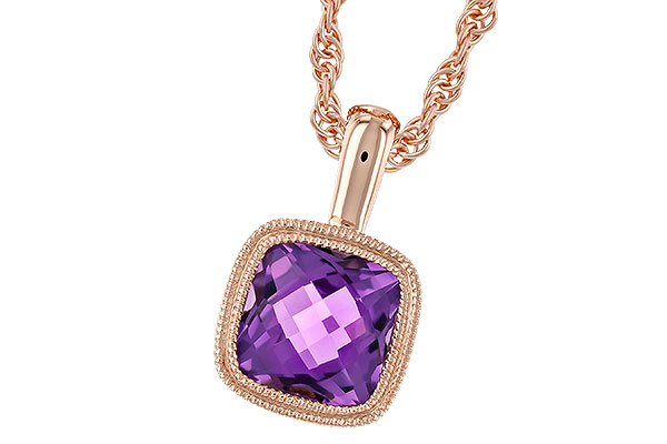 L328-97369: NECKLACE .82 AMETHYST