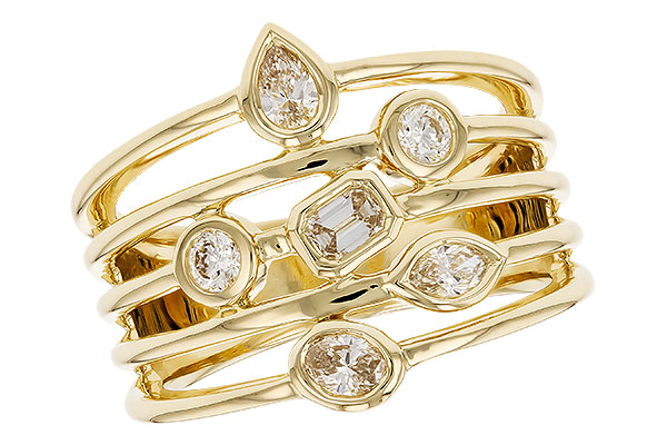 L328-98360: LDS DIA RG .50 TW FANCY CUT DIAMONDS