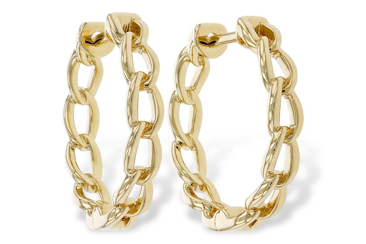 L329-82869: GOLD EARRINGS (18MM)