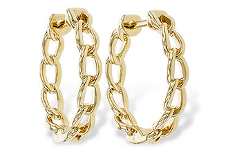 L329-82869: GOLD EARRINGS (18MM)