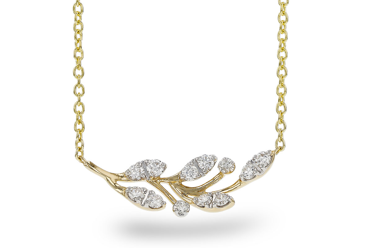 L329-84641: NECKLACE .32 TW (18")