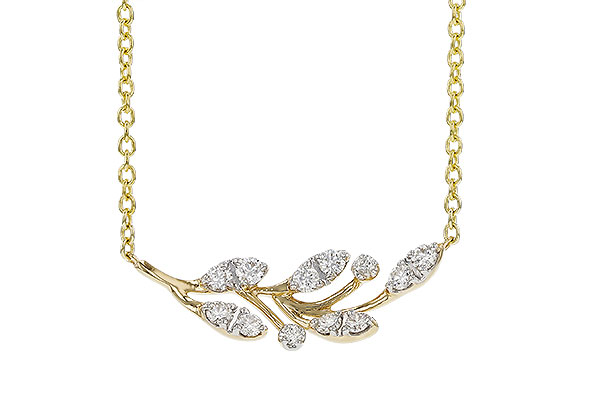 L329-84641: NECKLACE .32 TW (18")