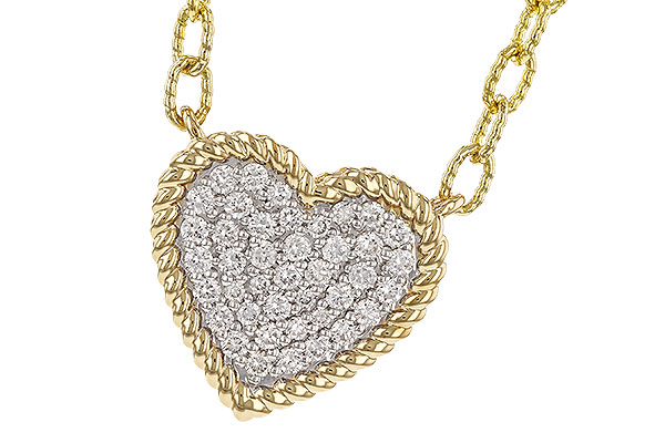 L329-87378: NECKLACE .32 TW (18")