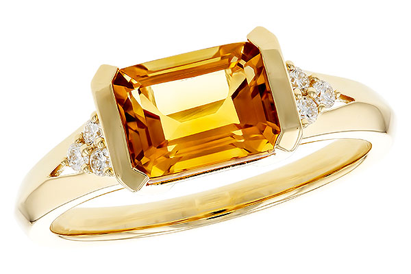 L329-88305: LDS RG 1.46 CITRINE 1.55 TGW (8x6MM CIT)