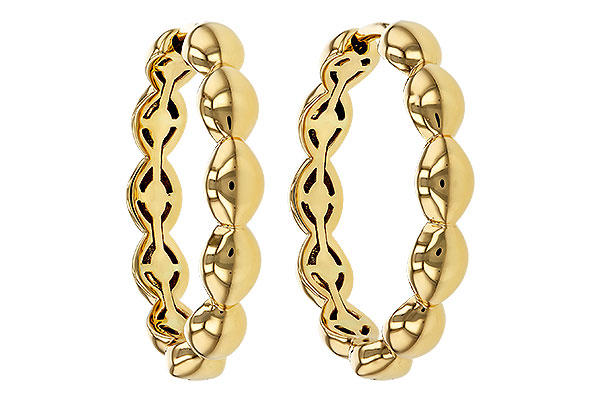 L329-89196: GOLD EARRINGS (21MM)