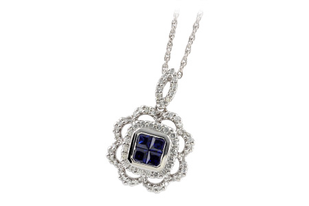 M242-57369: NECK .60 SAPPHIRE .98 TGW