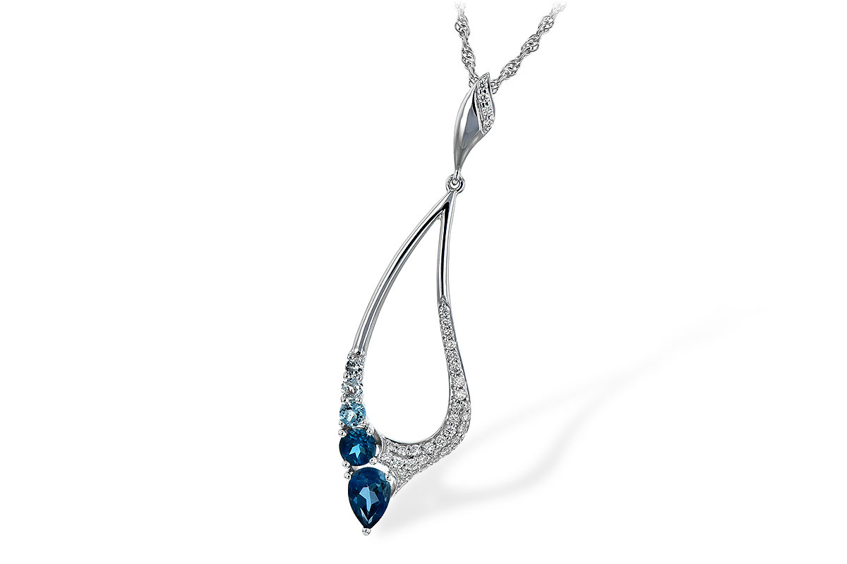 M244-42832: NECK .83 BLUE TOPAZ 1.00 TGW