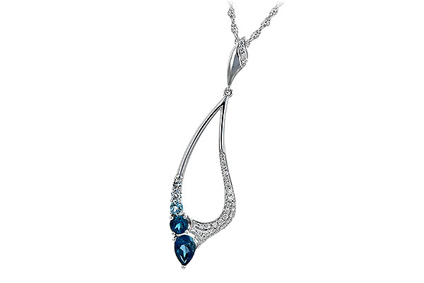 M244-42832: NECK .83 BLUE TOPAZ 1.00 TGW