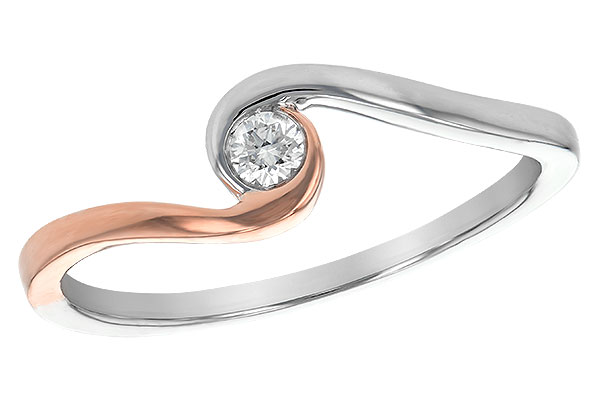 M245-32878: B244-41015 W/ ROSE GOLD TRIM .07 BR