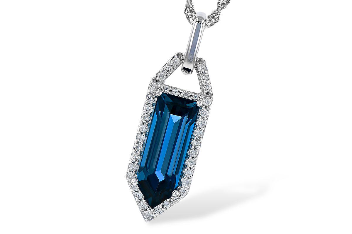 M328-01914: NECK 2.95 LONDON BLUE TOPAZ 3.12 TGW