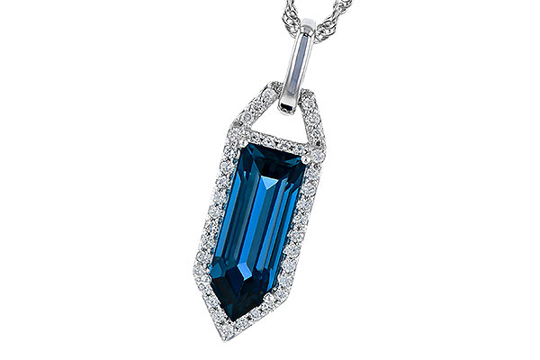 M328-01914: NECK 2.95 LONDON BLUE TOPAZ 3.12 TGW