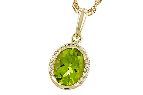 M328-94705: NECKLACE 1.72 TW PERIDOT 1.75 TGW (9x7 PER)