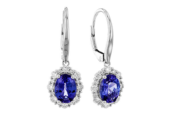 M328-95550: EARR 1.28 TW TANZANITE 1.72 TGW (7x5 OVAL)