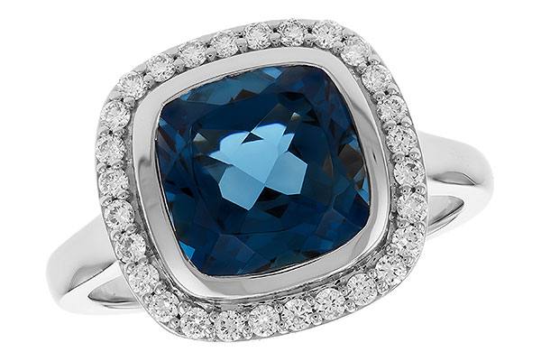 M328-97396: LDS RG 3.85 LONDON BLUE TOPAZ 4.15 TGW (9MM LBT)