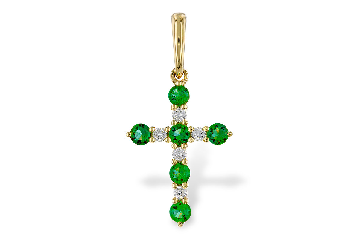 M329-83778: PENDANT .27 TW EMERALD .35 TGW