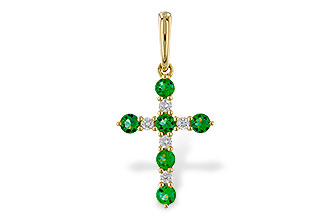 M329-83778: PENDANT .27 TW EMERALD .35 TGW