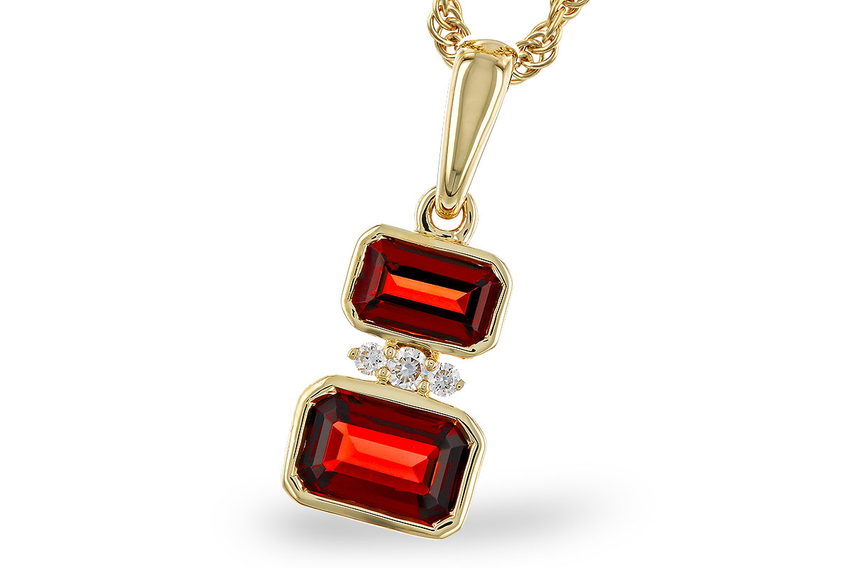 M329-83787: NECK .98 TW GARNET 1.01 TGW