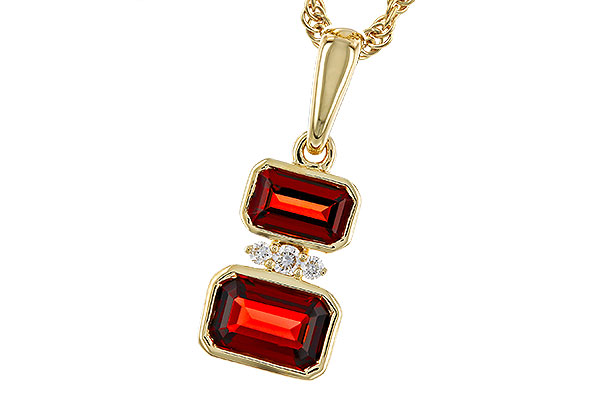 M329-83787: NECK .98 TW GARNET 1.01 TGW