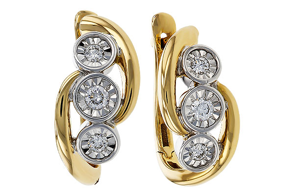 M329-89196: EARRINGS .25 TW