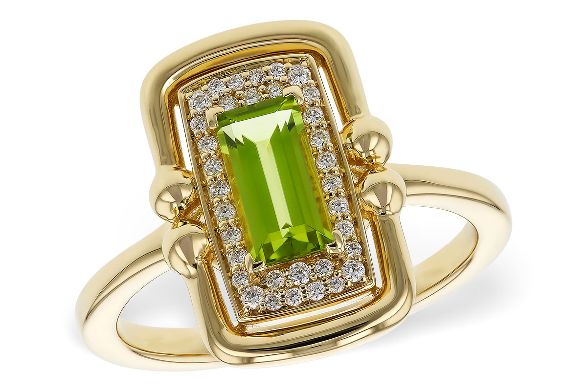 M329-90105: LDS RG .72 PERIDOT .84 TGW (8x4MM PER)